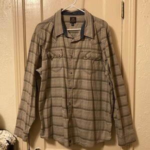Moonshine Spirit Brad Paisley Men’s Western Pearl Snap Shirt Striped XXL
